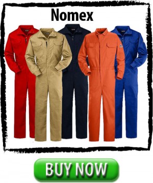 Nomex Coveralls in a variety of colors ; HRC 1, NFPA 2112 by Bulwark